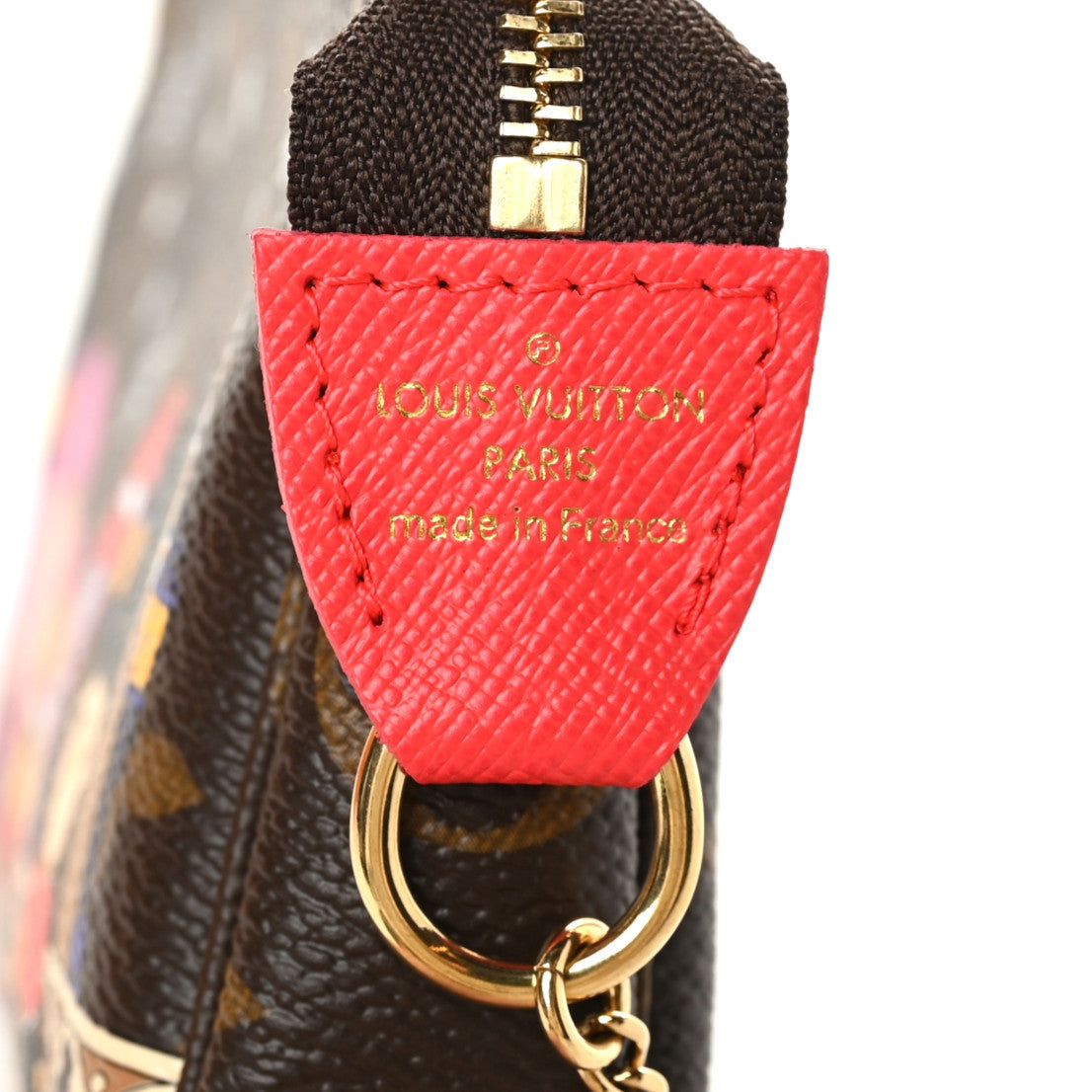 Monogram 2021 Christmas Animation London Mini Pochette Accessories Red