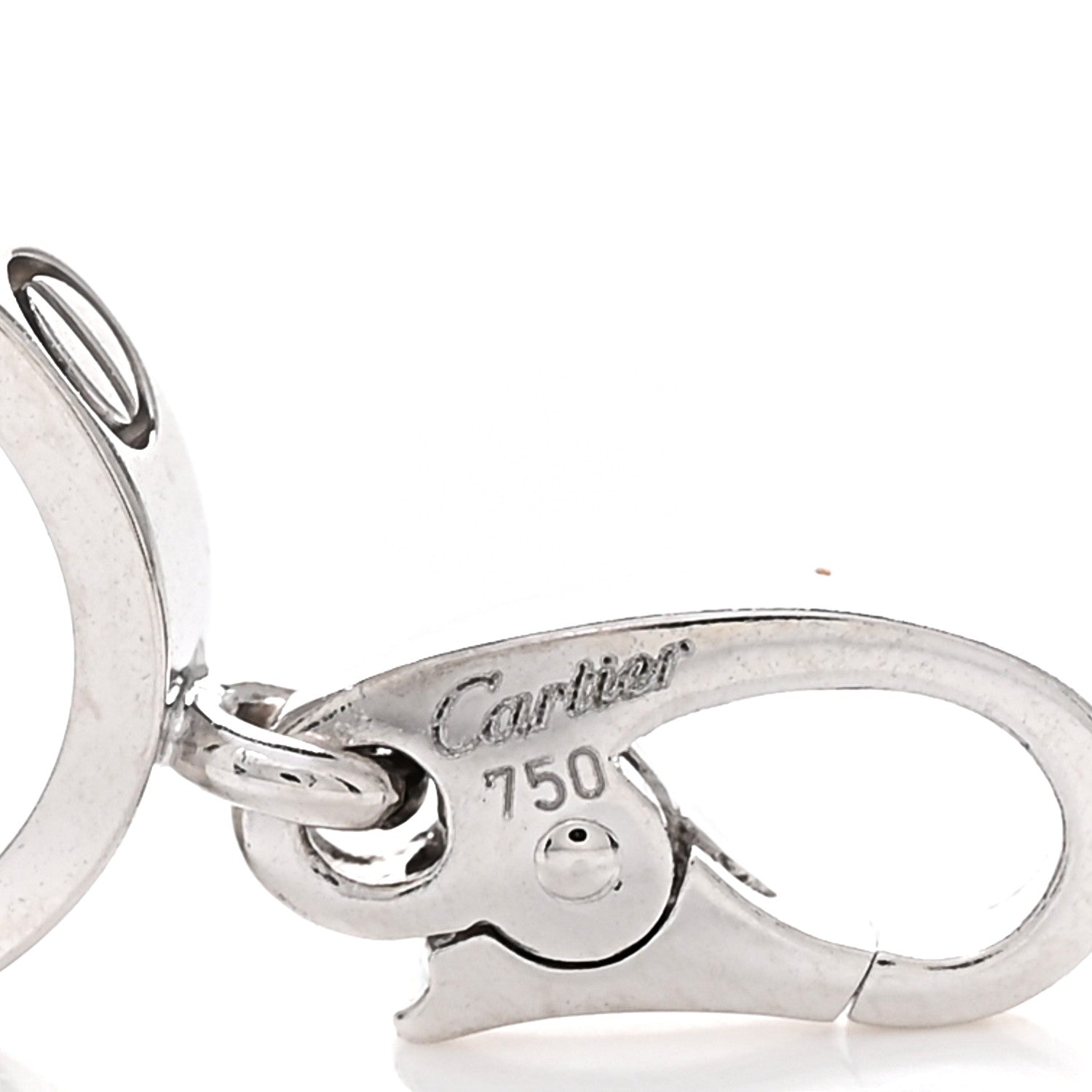 Cartier 18K White Gold LOVE Ring Charm 3 of 3