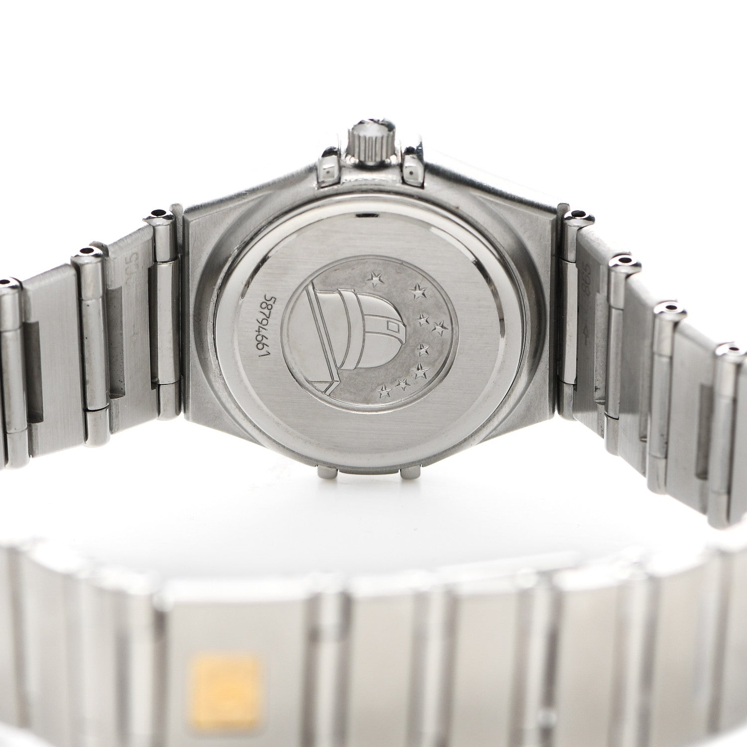 Omega Stainless Steel 22mm Constellation Quartz Watch White 1562.30 4 of 5