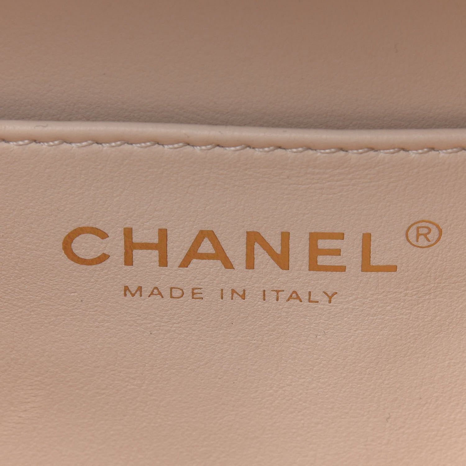 Chanel Caviar Quilted CC North South Filigree Vanity Case Light Beige 8 of 15