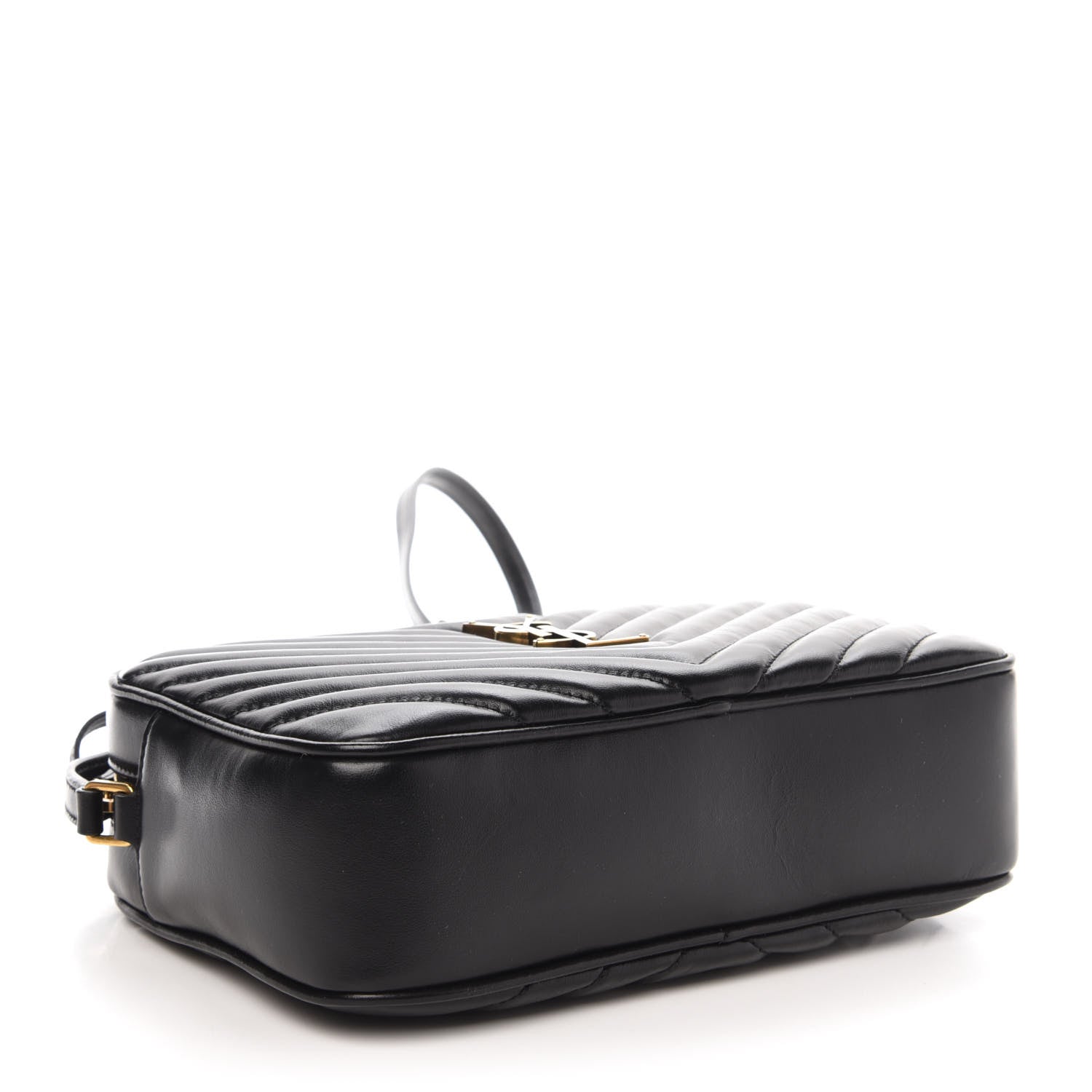 Saint Laurent Calfskin Matelasse Monogram Lou Camera Bag Black 4 of 10