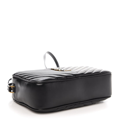 Saint Laurent Calfskin Matelasse Monogram Lou Camera Bag Black 4 of 10