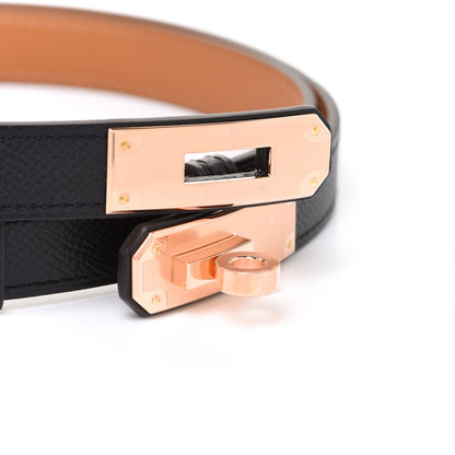Hermes Epsom Kelly Belt Black 4 of 5