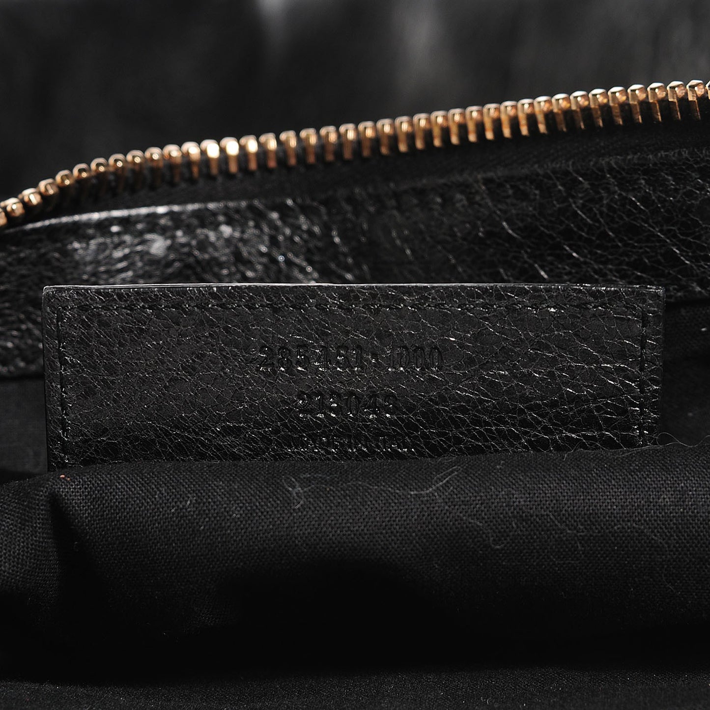 Agneau Giant 12 Rose Gold Hardware Work Black