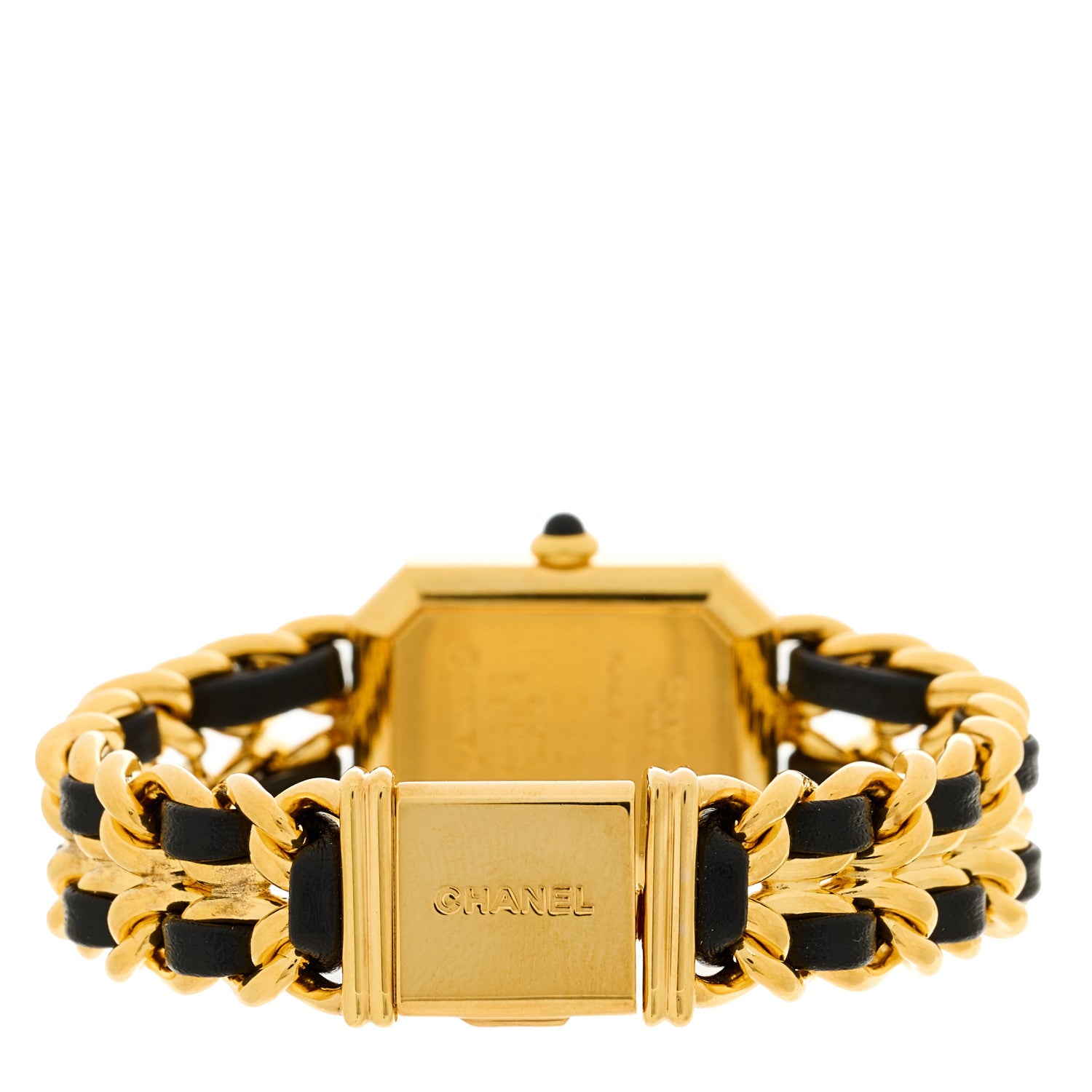 Chanel Stainless Steel Lambskin 20mm Chain Premiere Quartz Watch Gold M 3 of 4