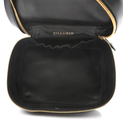 Chanel Lambskin Vanity Cosmetic Case Black 4 of 11