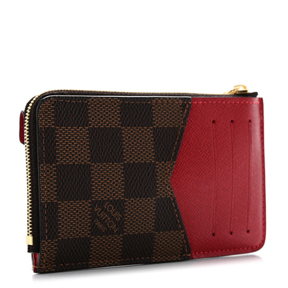 Louis Vuitton Damier Ebene Recto Verso Card Holder Red 3 of 7