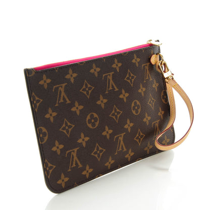 Louis Vuitton Monogram Neverfull MM GM Pochette Fuchsia 3 of 8