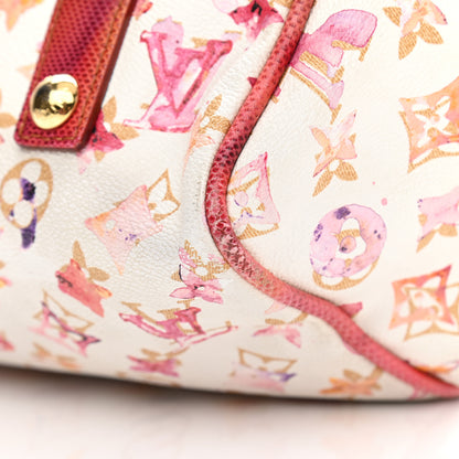 Louis Vuitton Watercolor Aquarelle Frame Speedy White 11 of 12
