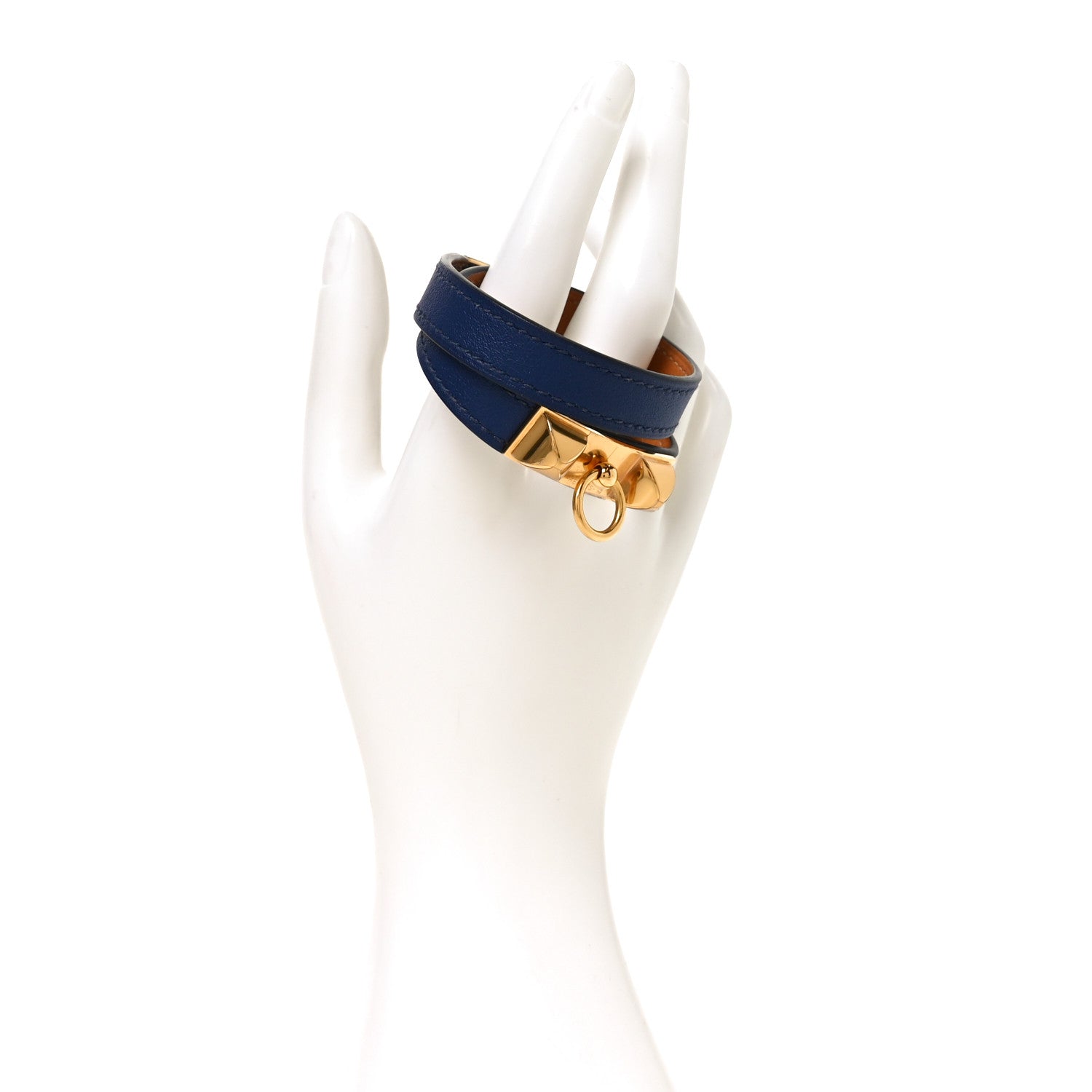 Hermes Swift Rivale Double Tour Bracelet XS Bleu Saphir 3 of 12