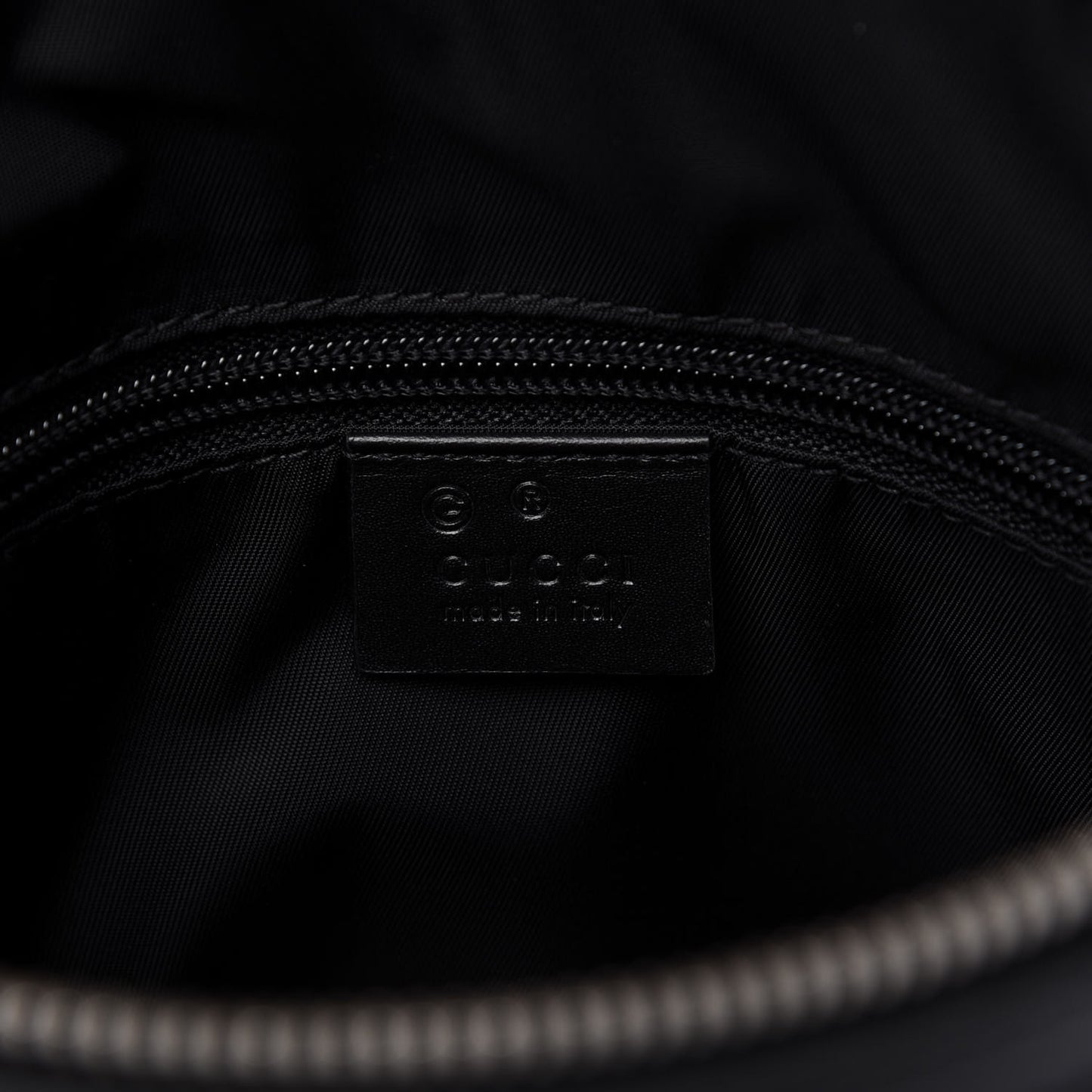 Techno Canvas Selleria Calfskin Web Small Flat Messenger Bag Black