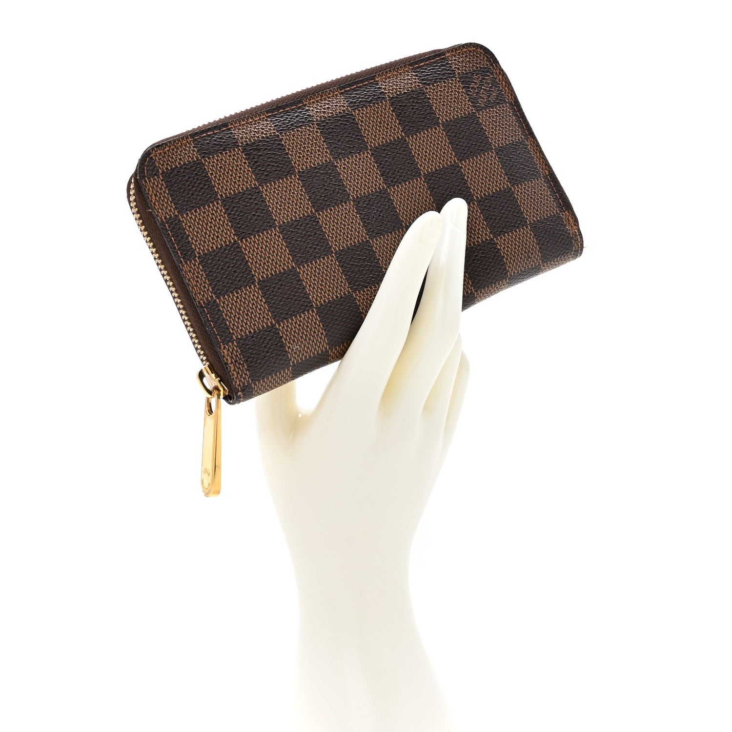 Louis Vuitton Damier Ebene Zippy Compact Wallet 2 of 11