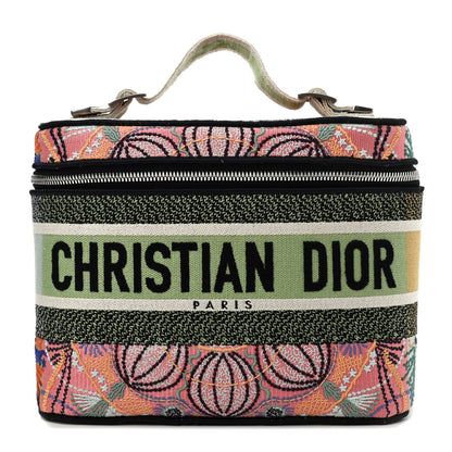Christian Dior Canvas Embroidered Dior In Lights Diortravel Vanity Case Multicolor 1 of 4