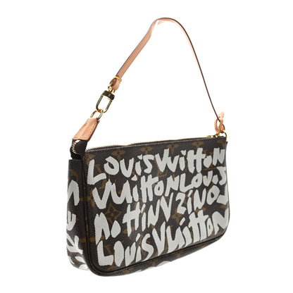 Louis Vuitton Monogram Graffiti Pochette Accessories Silver 3 of 8