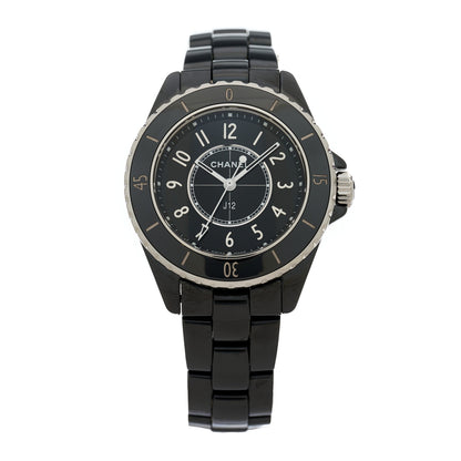Chanel Stainless Steel Ceramic 33mm J12 Quartz Watch Black 1 of 4