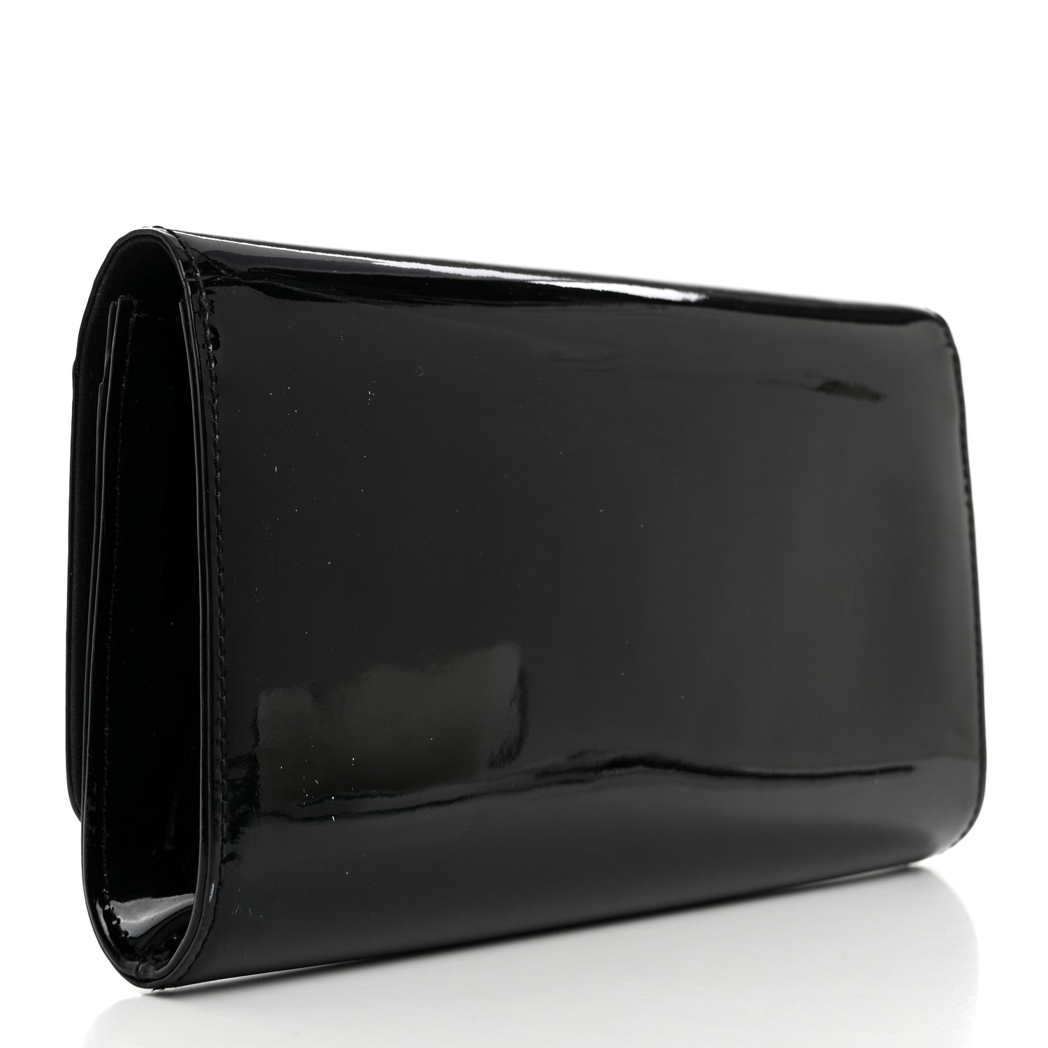 Louis Vuitton Patent Louise Clutch Black 3 of 8