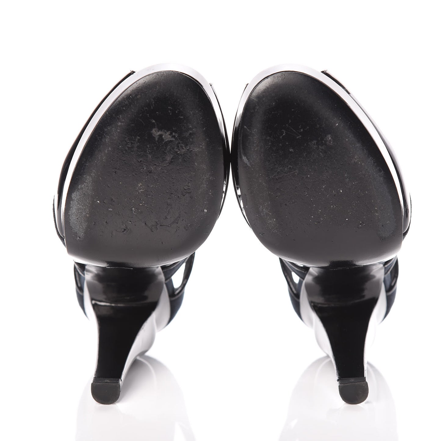 Patent Canvas Other Open Shoes 37.5 Black
