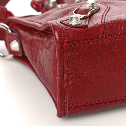 Balenciaga Agneau Giant 12 Silver Hardware Mini City Rouge Cerise 7 of 8