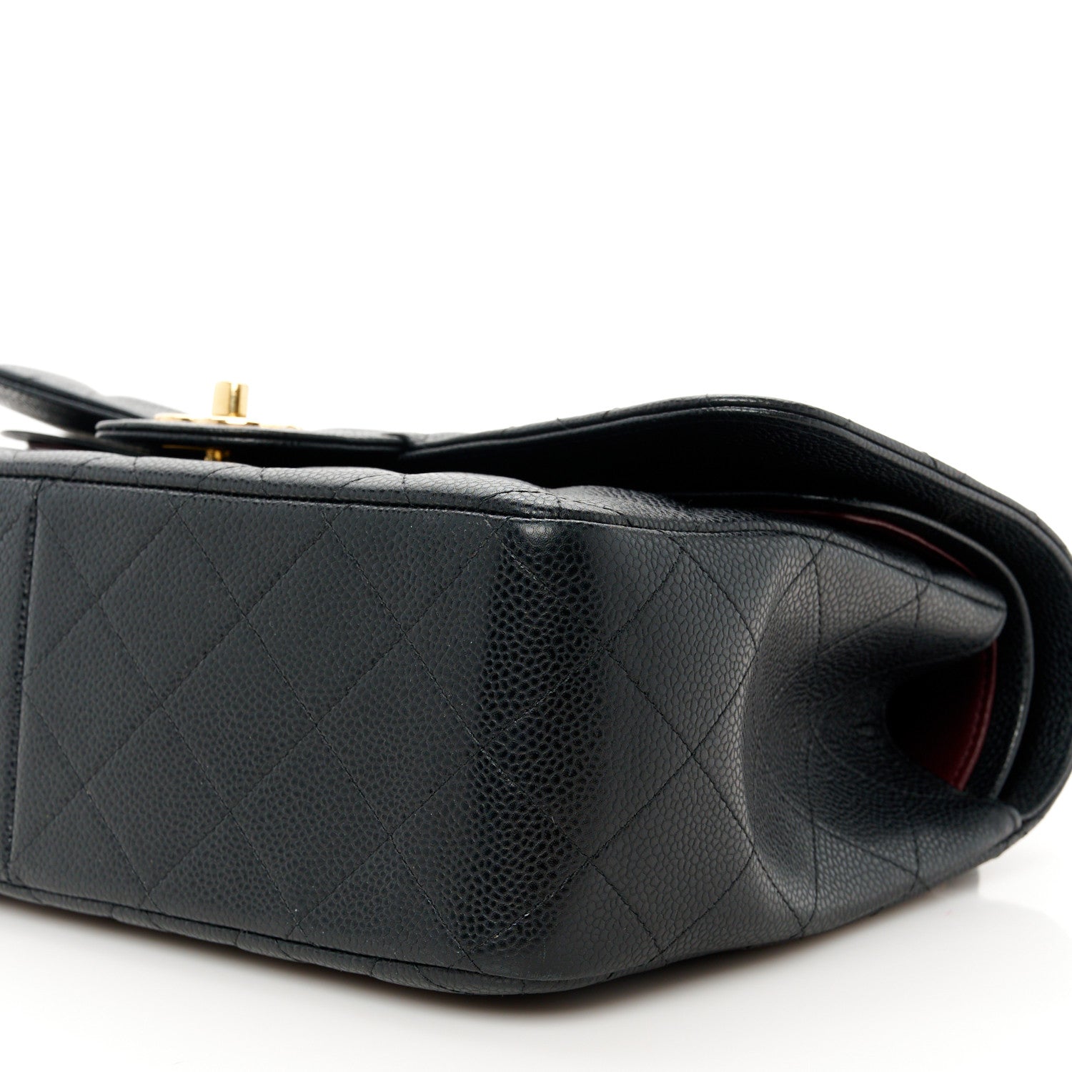 Chanel Caviar Quilted Jumbo Double Flap Black 11 of 12