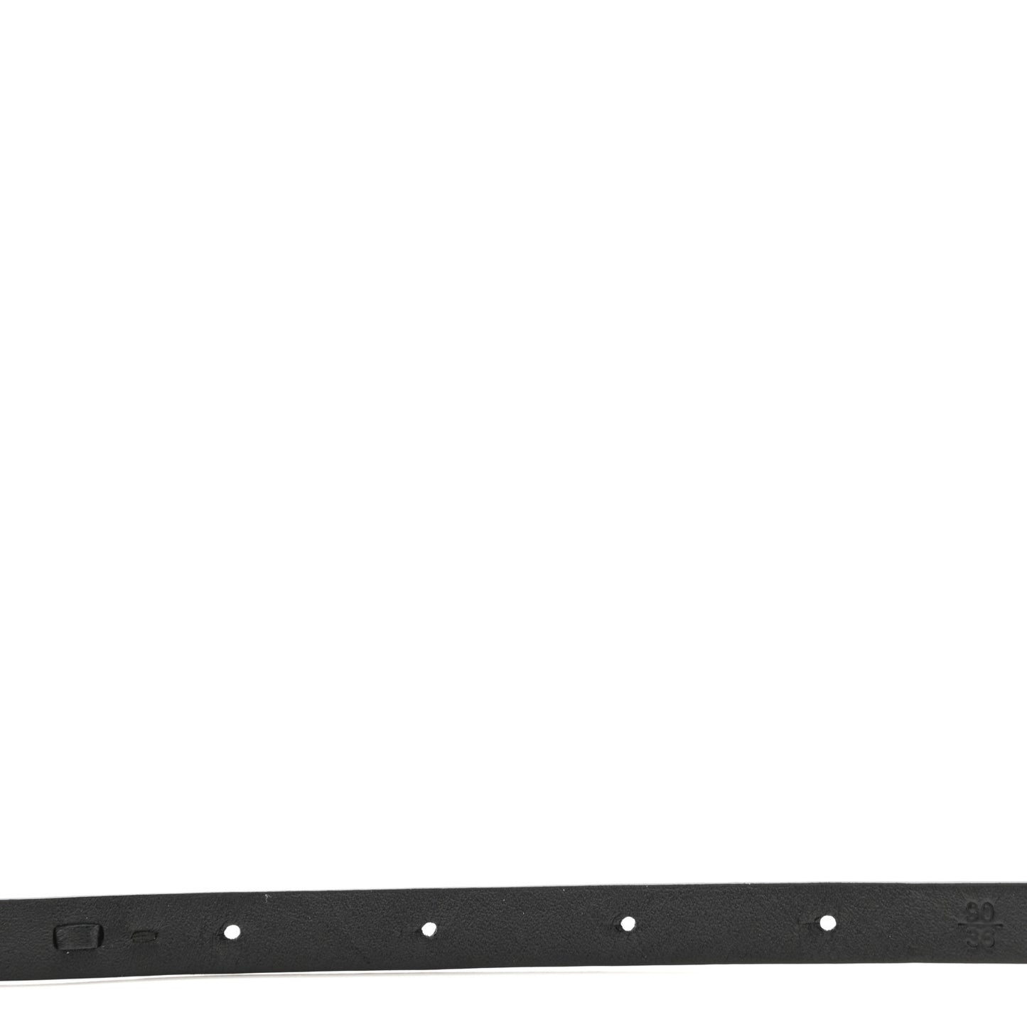 Calfskin Metal CC Chain Belt 90 36 Black