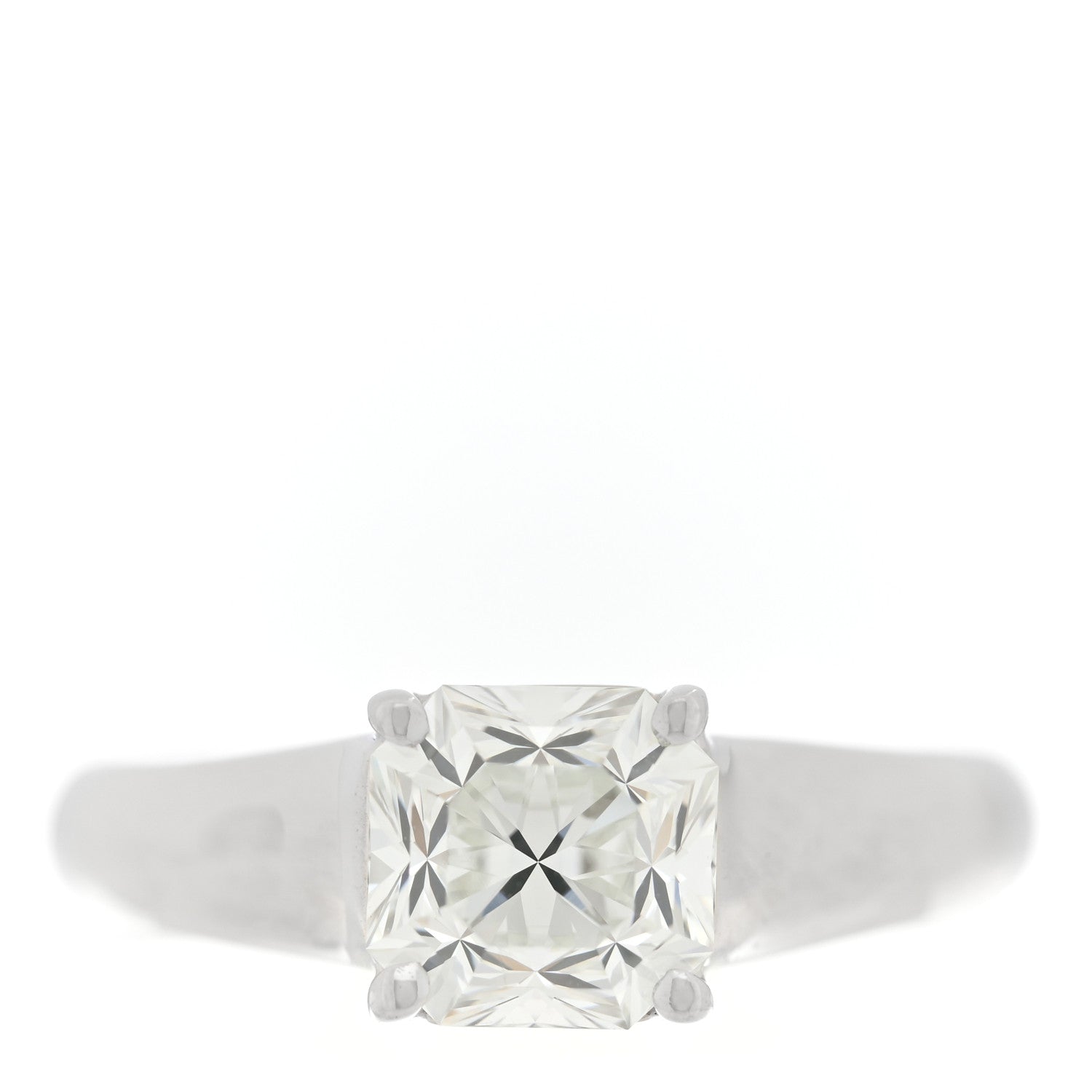 Tiffany Platinum Diamond 1.51ct Solitaire Lucida Engagement Ring 52 6 1 of 5