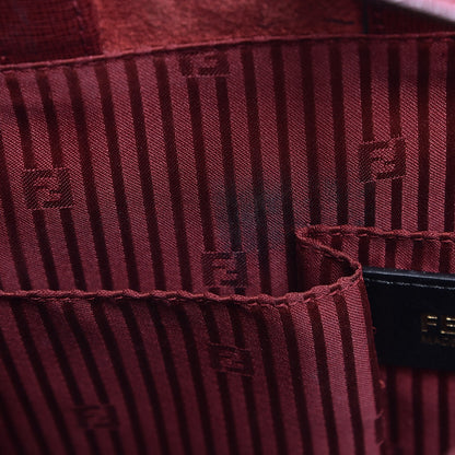 Fendi Vitello Elite Regular 2Jours Tote Rosso Scuro Ciliegia 15 of 16