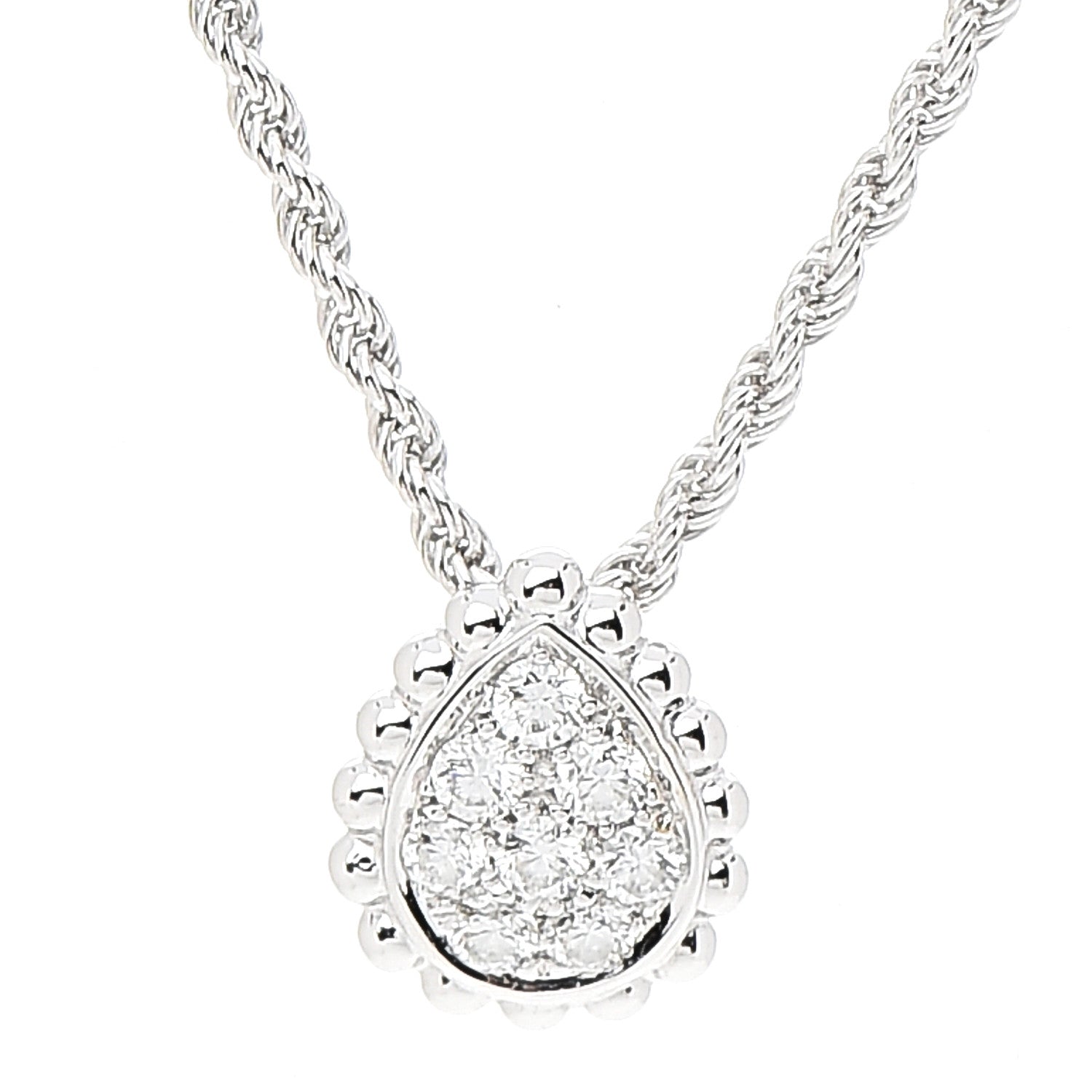 Boucheron 18K White Gold Diamond XS Serpent Boheme Necklace 4 of 6
