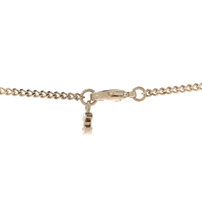 Chanel Resin Pearl Striped CC Drop Necklace Blue Gold 5 of 8