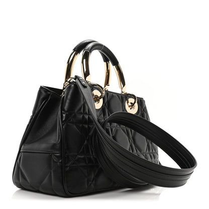 Christian Dior Calfskin Cannage Medium The Lady 95.22 Black 3 of 9