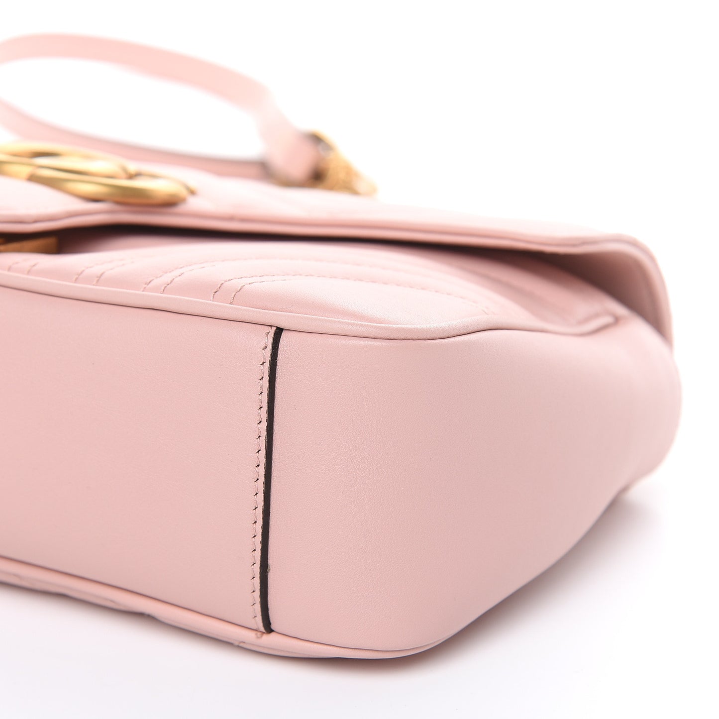 Calfskin Matelasse Small GG Marmont Shoulder Bag Perfect Pink