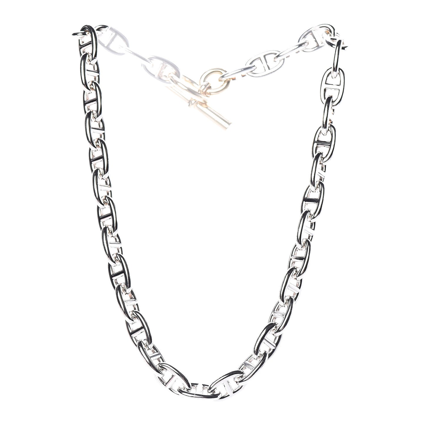 Sterling Silver 18K Yellow Gold Farandole Toggle Necklace