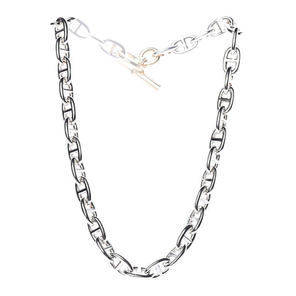 Hermes Sterling Silver 18K Yellow Gold Farandole Toggle Necklace 3 of 7