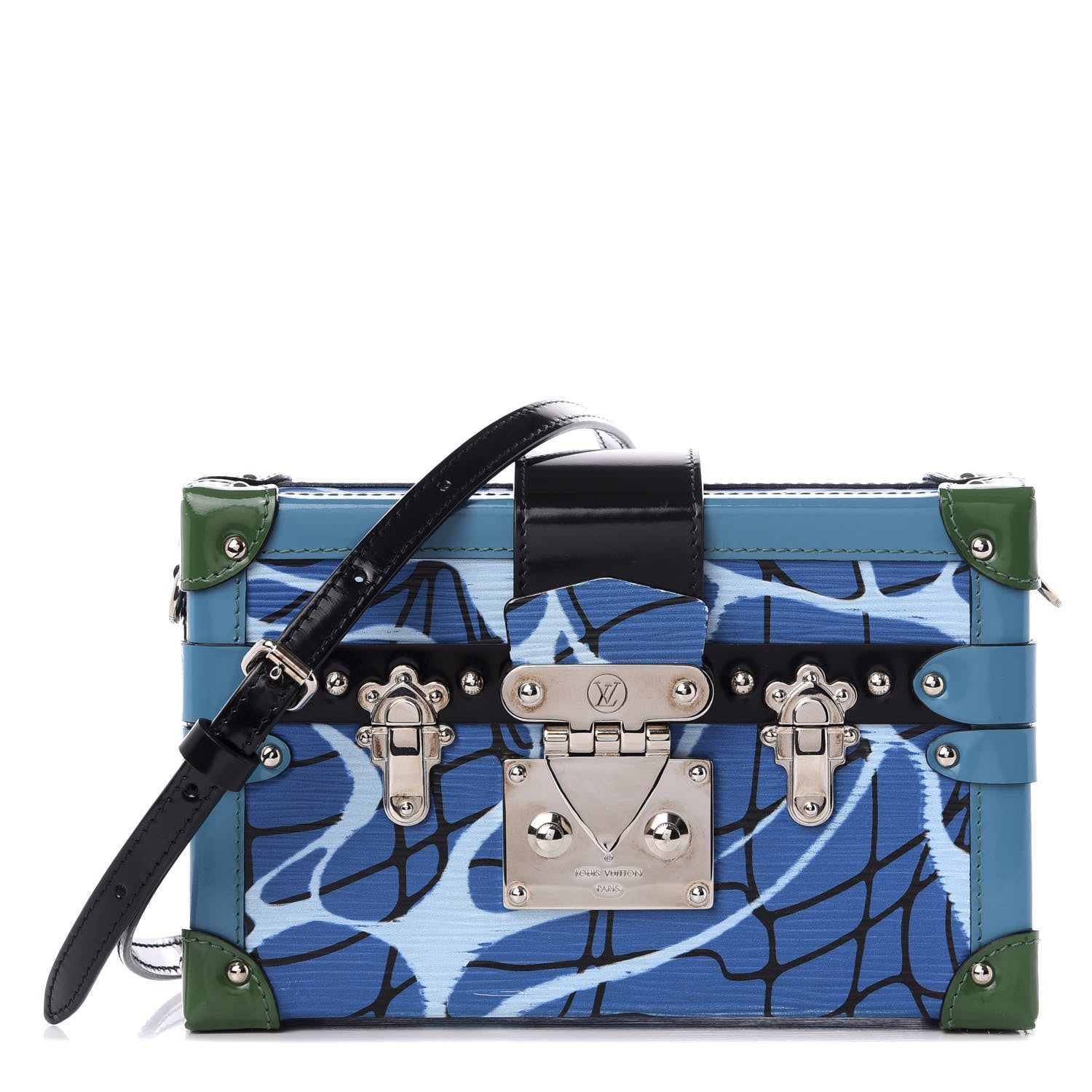 Louis Vuitton Epi Petite Malle Aqua 1 of 8