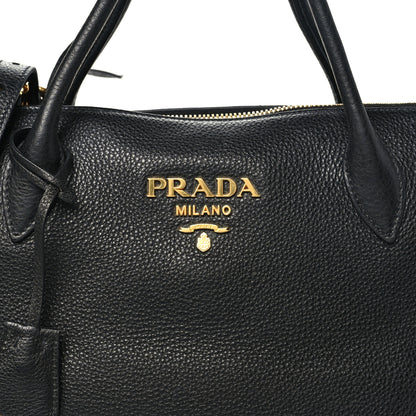 Prada Vitello Daino Tote Black 7 of 9