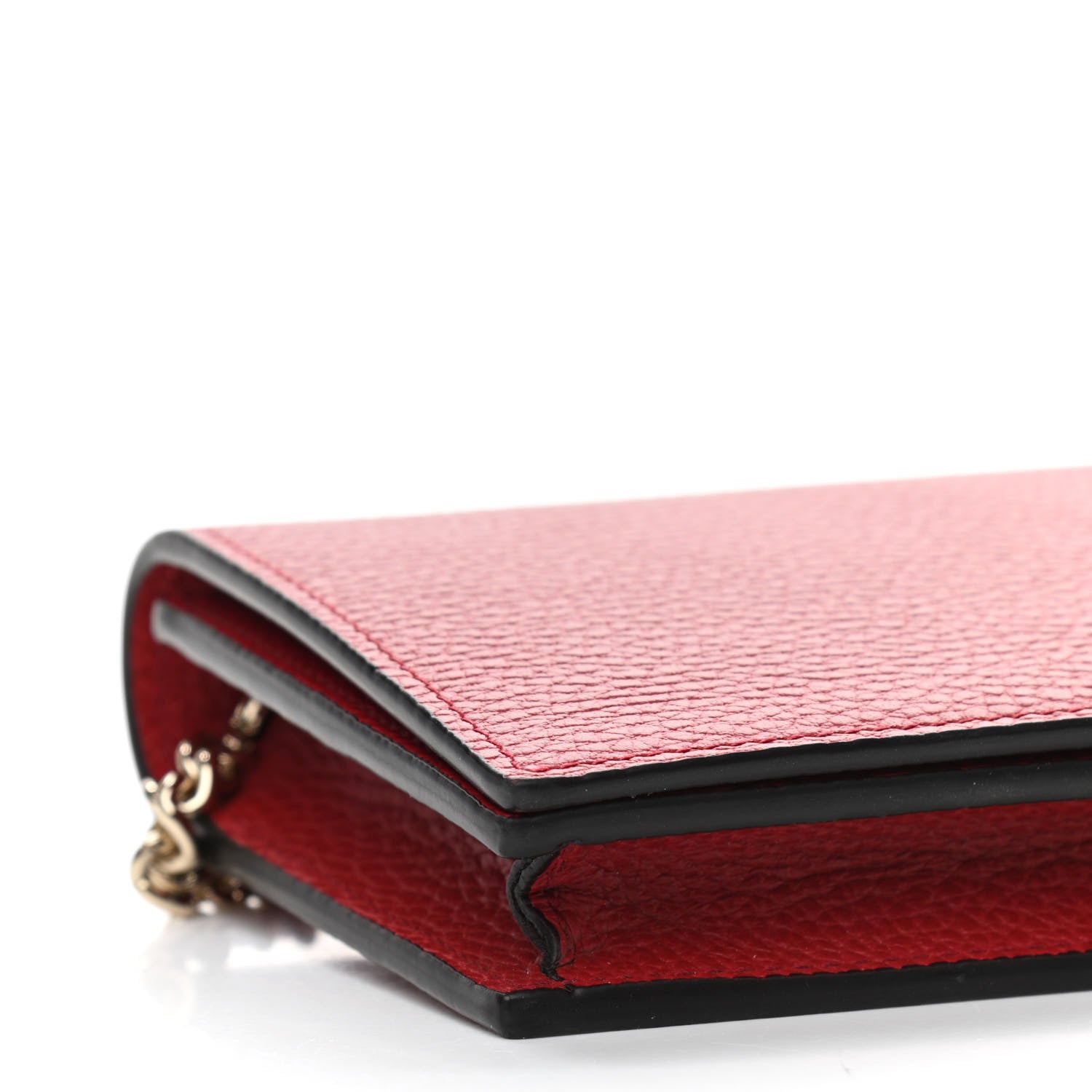 Gucci Dollar Calfskin Medium Betty Chain Wallet Red 9 of 11