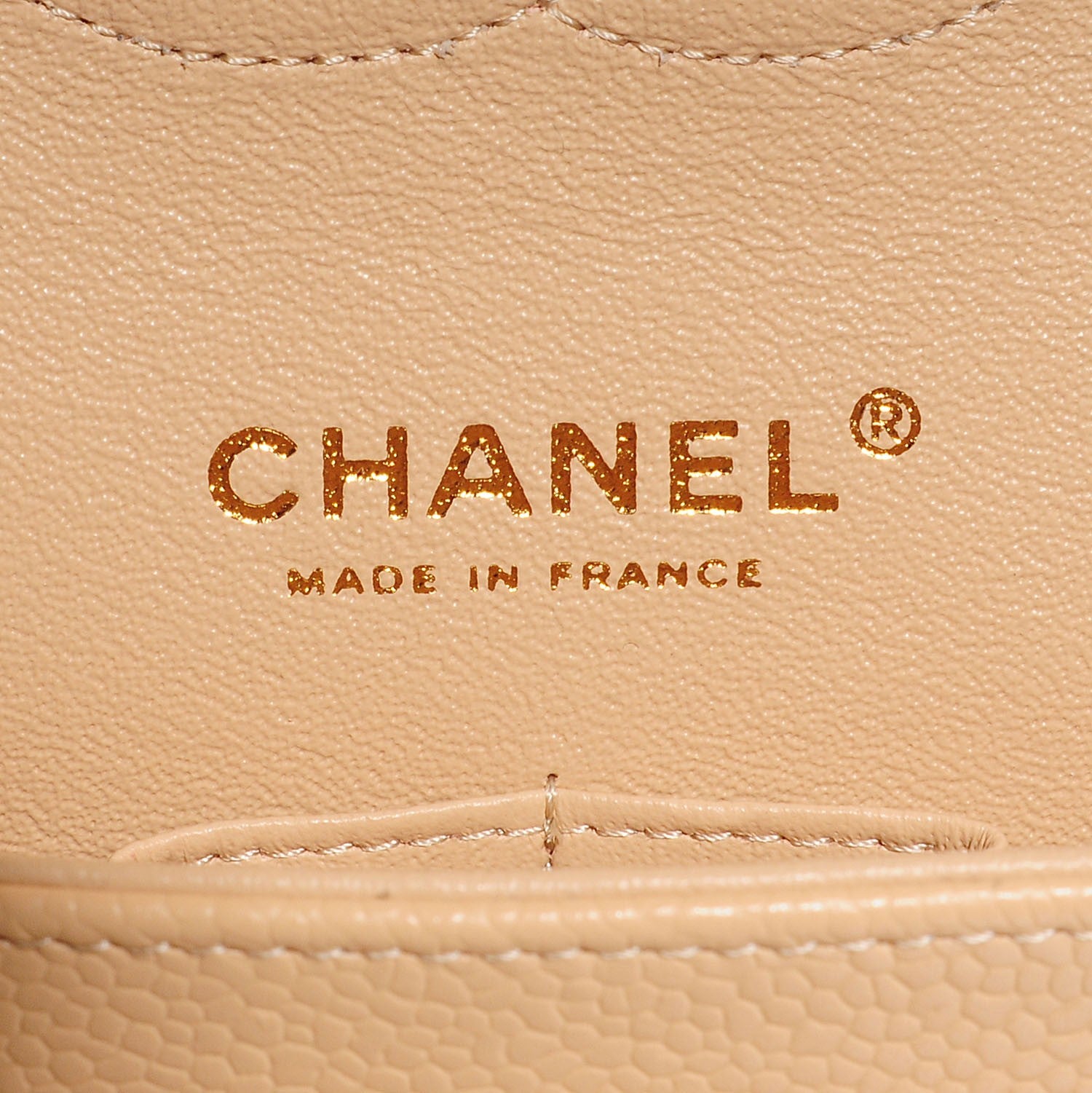 Chanel Caviar Quilted Medium Double Flap Beige Clair 7 of 9