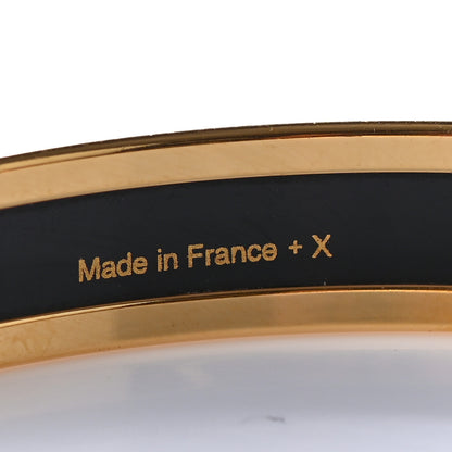 Hermes Enamel Printed Narrow Sellier Bracelet 65 Bourgogne 5 of 5