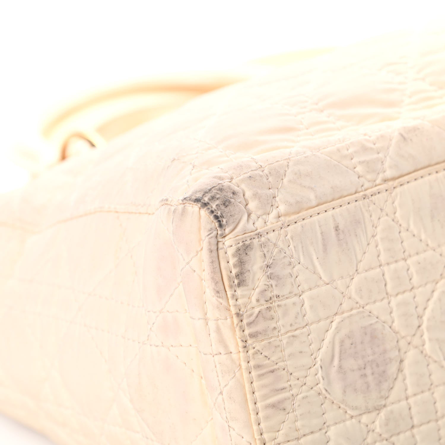 Christian Dior Nylon Cannage Large Lady Dior White 9 of 19