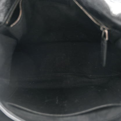 Saint Laurent Crinkled Calfskin Matelasse Monogram Medium Niki Chain Satchel Black 5 of 11