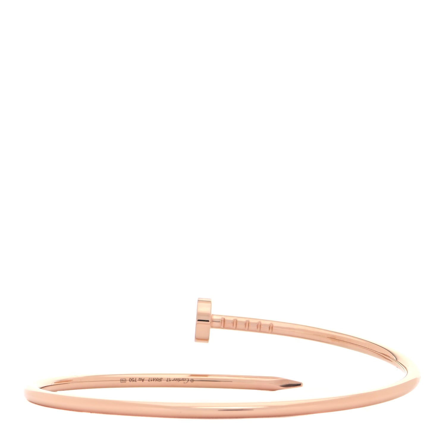 Cartier 18K Pink Gold Small Juste Un Clou Bracelet 17 3 of 5