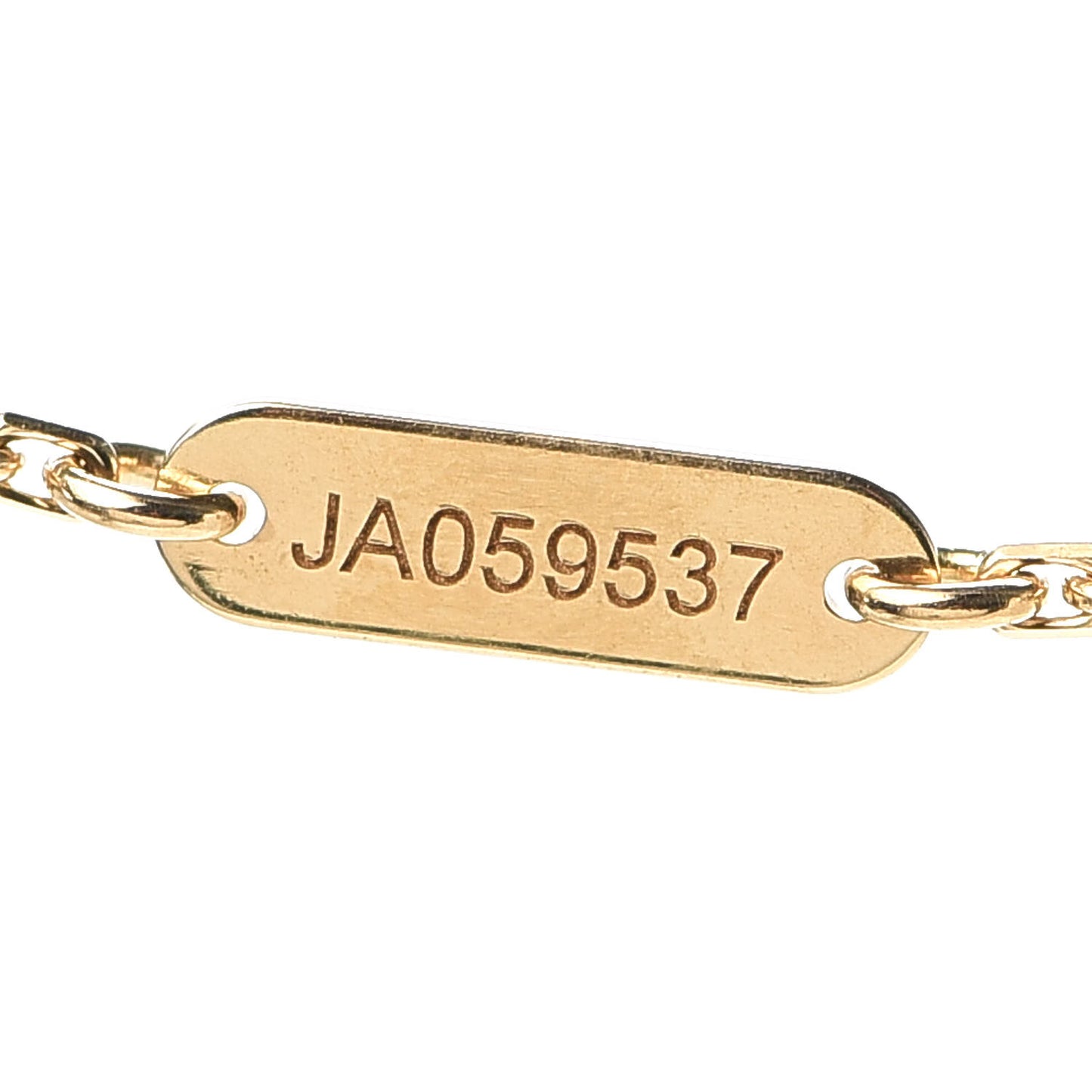 18K Yellow Gold Carnelian Vintage Alhambra Pendant Necklace