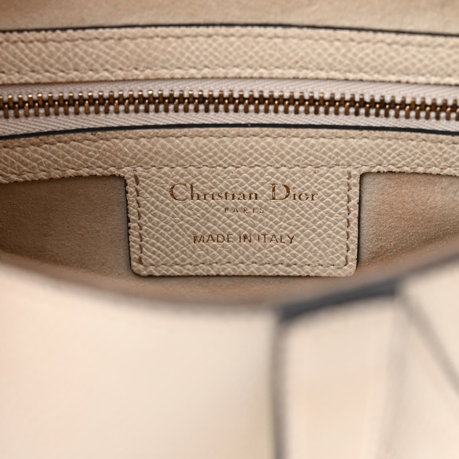 Christian Dior Grained Calfskin Saddle Bag White 6 of 16