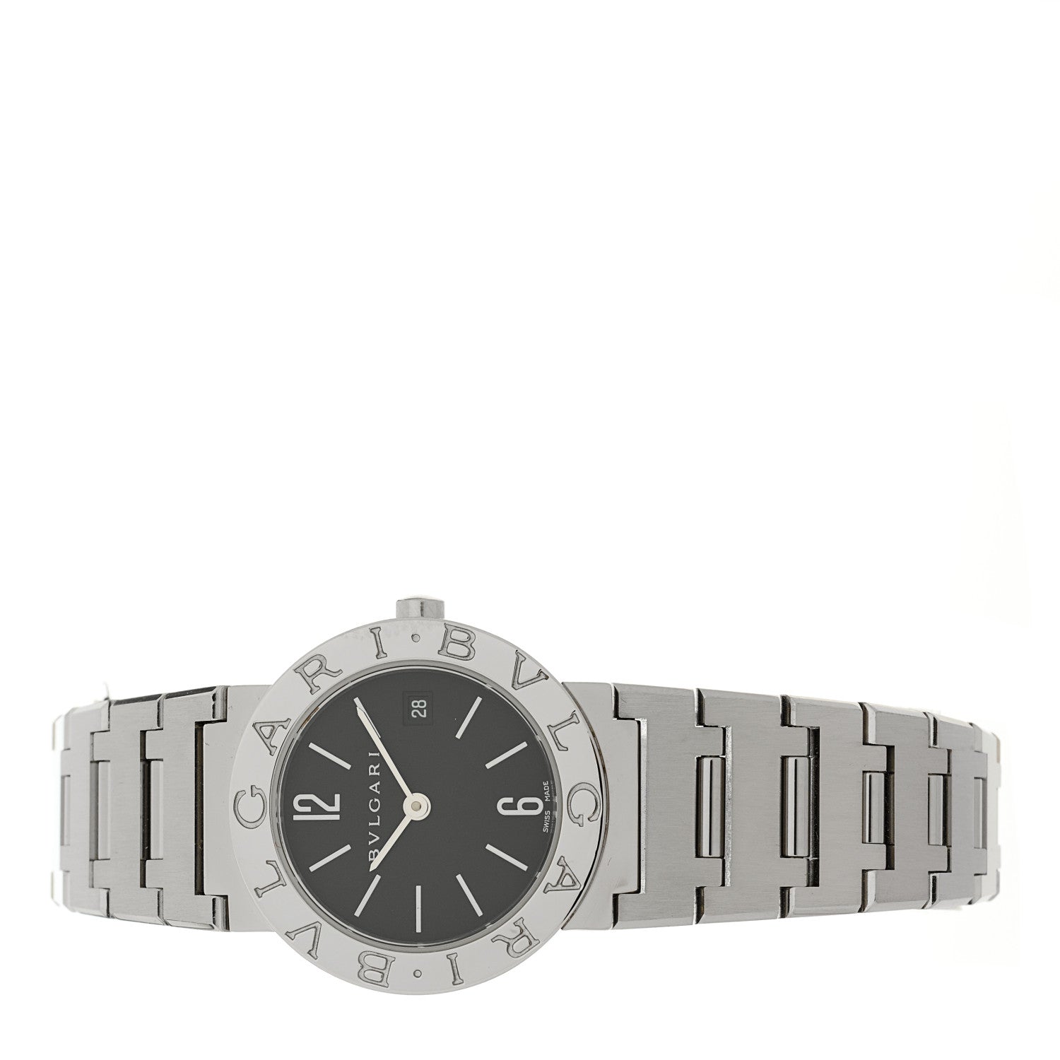 Bulgari Stainless Steel 26mm Quartz Watch Black 2 of 4