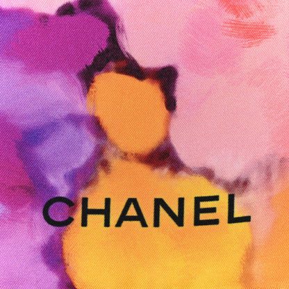Chanel Silk CC Floral Square Scarf Multicolor 2 of 3