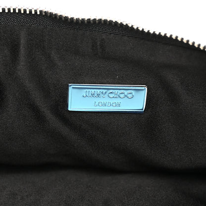 Jimmy Choo Silk Sequin Crystal Tassel Callie Clutch Black Silver Multicolor 6 of 11