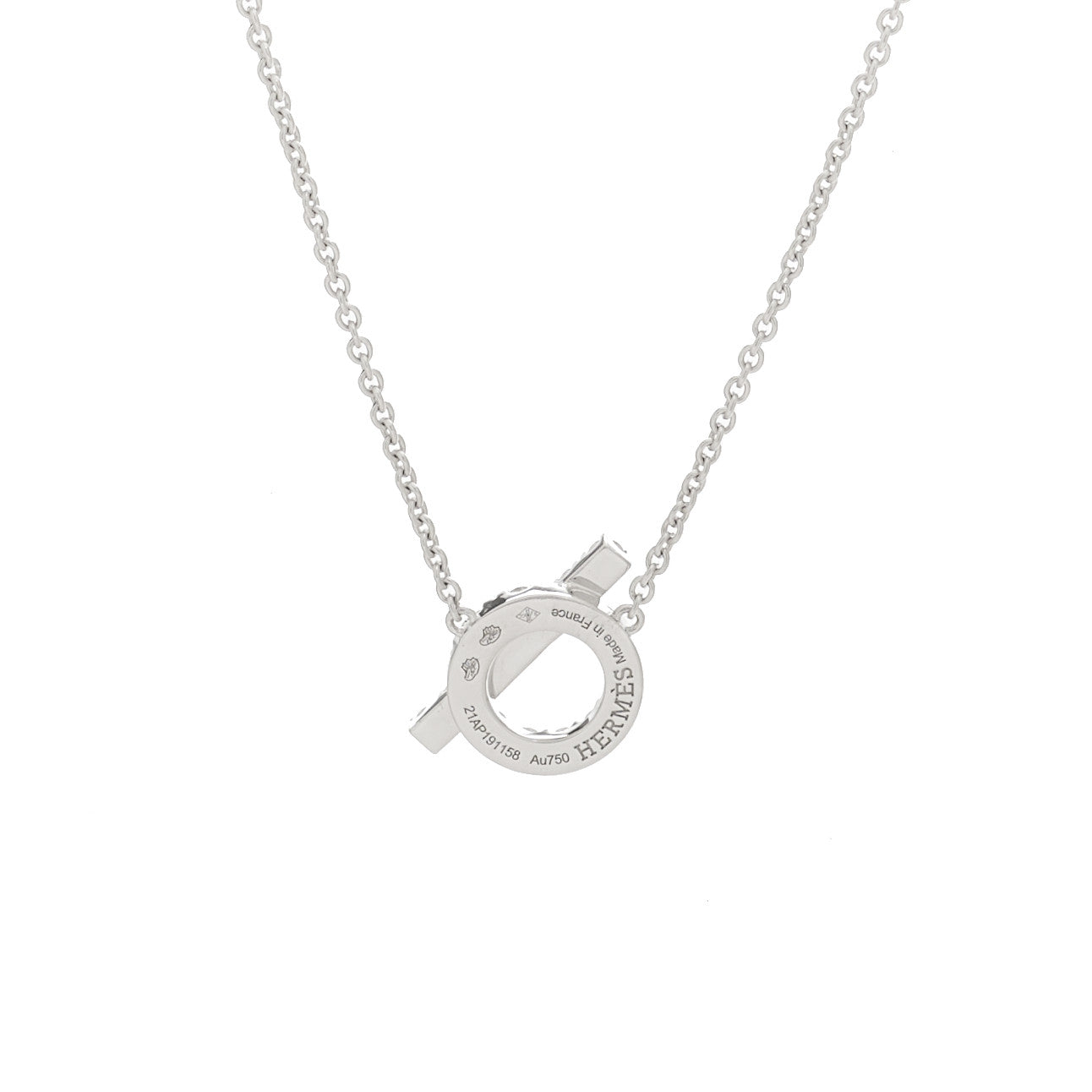 18K White Gold Diamond Finesse Pendant Necklace