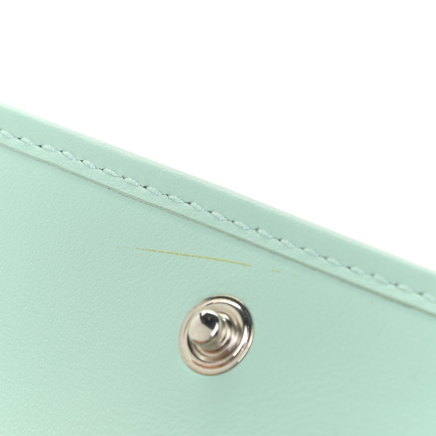 Calfskin Matelasse GG Marmont Mini Wallet On Chain Water Green