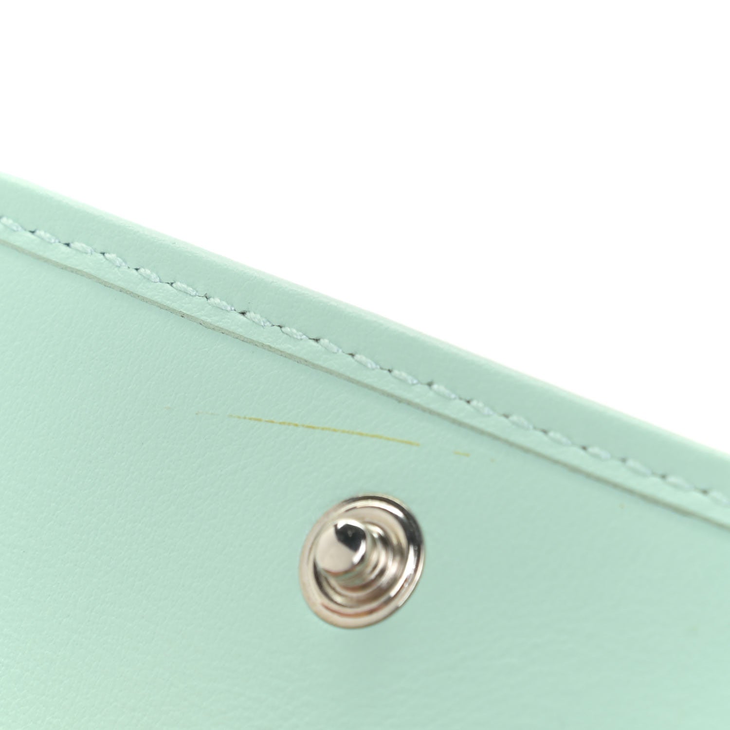 Gucci Calfskin Matelasse GG Marmont Mini Wallet On Chain Water Green 8 of 10