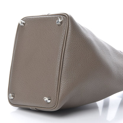 Hermes Taurillon Clemence Picotin Lock 18 PM Etoupe 10 of 13