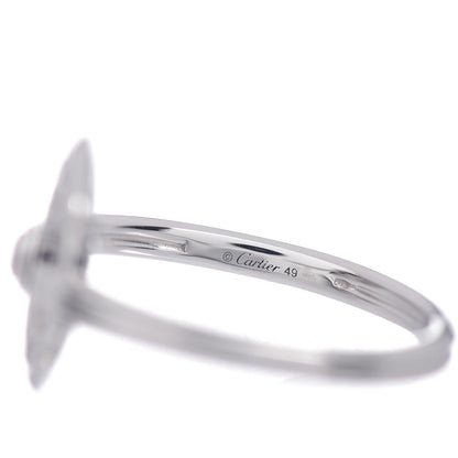 Cartier 18K White Gold Diamond Amulette de Cartier Paved Ring 49 4.75 5 of 6